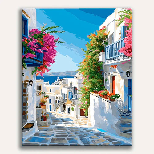 Paint by Numbers - Santorini Lane