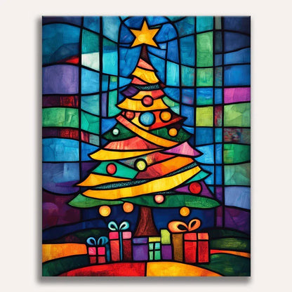 Paint by Numbers - Stained Glass Christmas