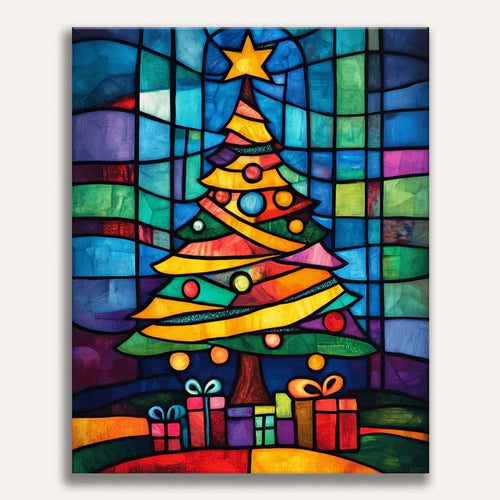 Paint by Numbers - Stained Glass Christmas