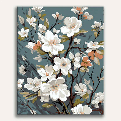 Paint by Numbers - White Magnolias
