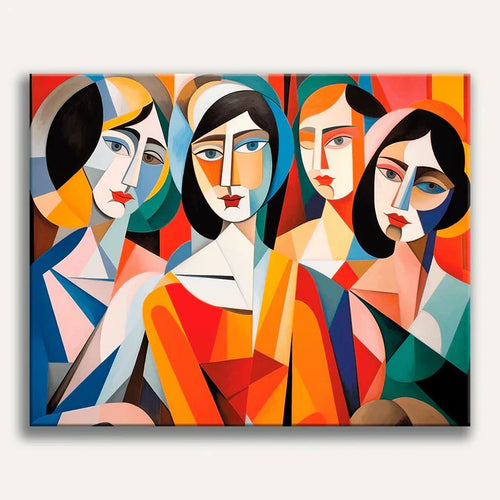Paint by Numbers -Cubist Ladies