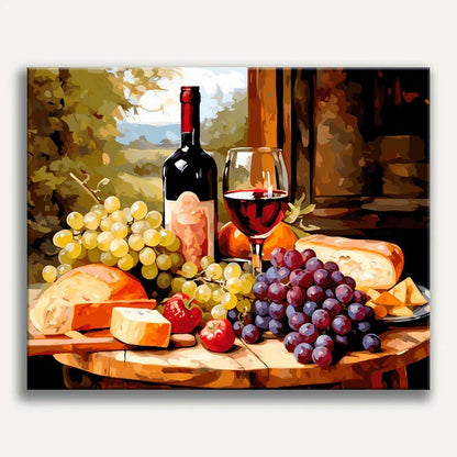 Paint by Numbers - Wine Still Life