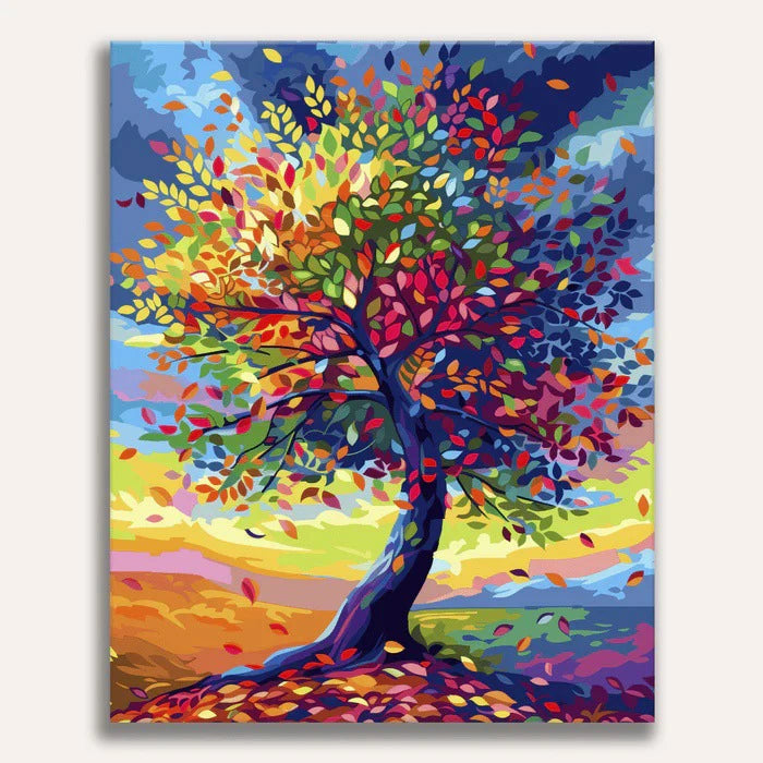 Paint by Numbers - Rainbow Tree