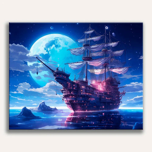 Paint by Numbers - Moonlight Vessel
