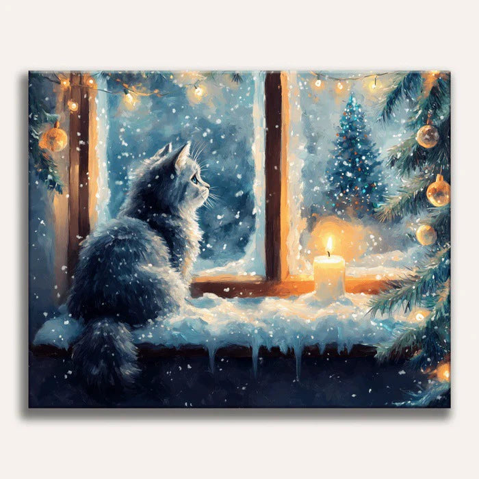 Paint by Numbers - Winter Cat