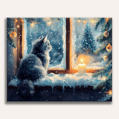 Paint by Numbers - Winter Cat