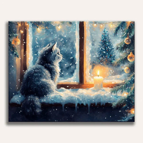 Paint by Numbers - Winter Cat