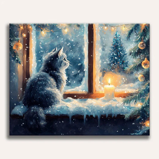Paint by Numbers - Winter Cat
