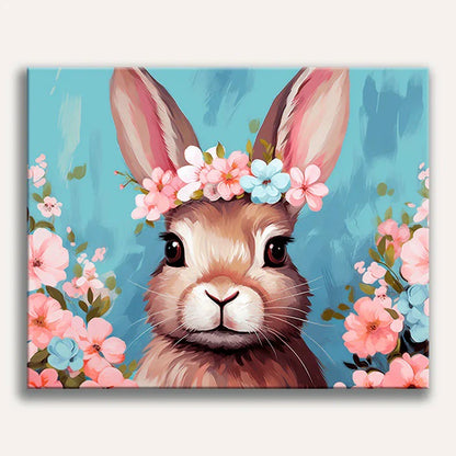 Paint by Numbers - Floral Bunny