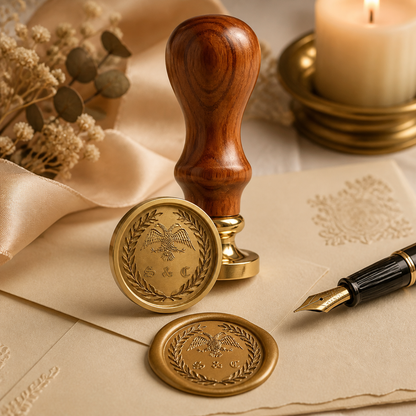 Personalized Vintage Embossing Seal for Wedding Invitations, Letters & Luxury Gifts