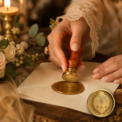 Personalized Vintage Embossing Seal for Wedding Invitations, Letters & Luxury Gifts