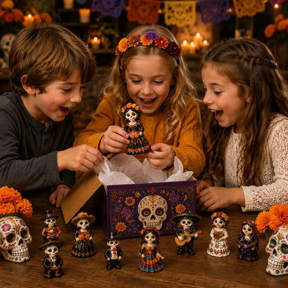 💀☠️Day of the Dead Costume Advent Calendar 2026 - 24-Day Festive Countdown, Acrylic Charms Blind Box
