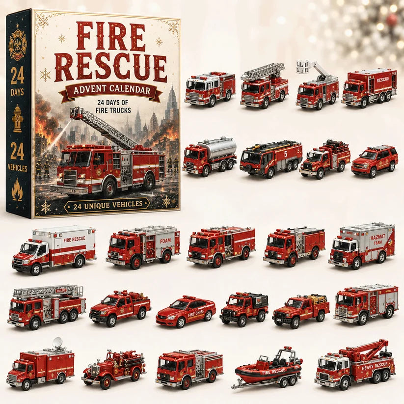 🚒🎁Fire Rescue Advent Calendar | 24 Unique Die‑Cast Fire