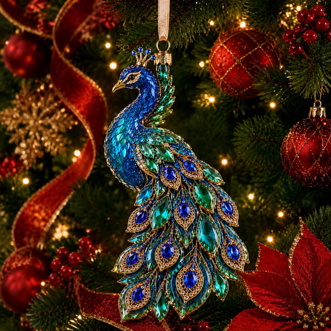 🦋 🦚Christmas Gift Butterfly Ornament – Luxury Crystal Christmas Ornaments 🎄✨