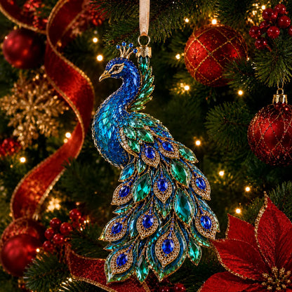 🦋 🦚Christmas Gift Butterfly Ornament – Luxury Crystal Christmas Ornaments 🎄✨
