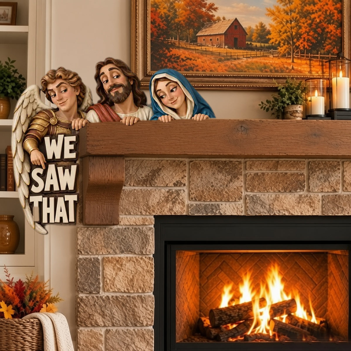 ✝️ 👀 WE SAW THAT Christian Door Topper & Mantel Decor