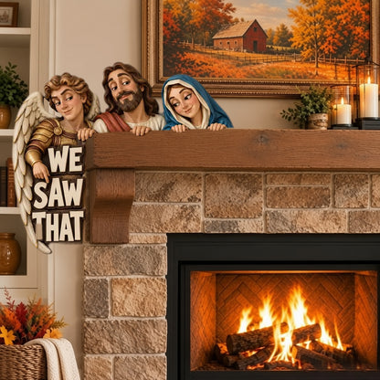 ✝️ 👀 WE SAW THAT Christian Door Topper & Mantel Decor