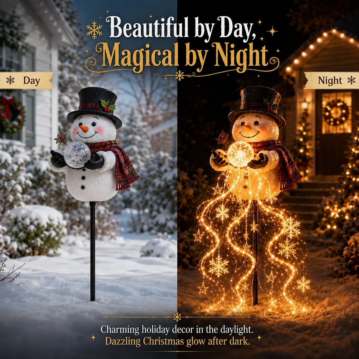 🎁 Today Only: Get 49% Off🎄 Snowman Magic Fountain LED Christmas Light❄️