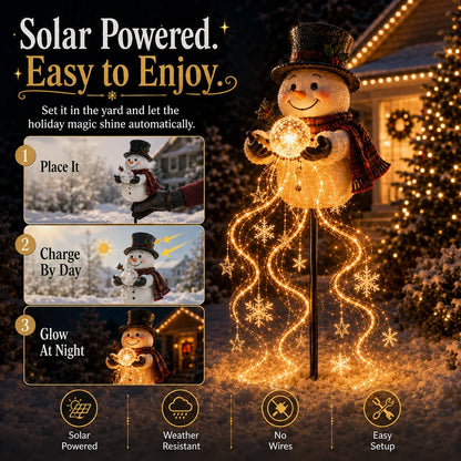 🎁 Today Only: Get 49% Off🎄 Snowman Magic Fountain LED Christmas Light❄️
