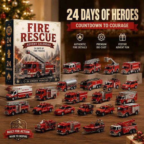 🚒🎁Fire Rescue Advent Calendar | 24 Unique Die‑Cast Fire