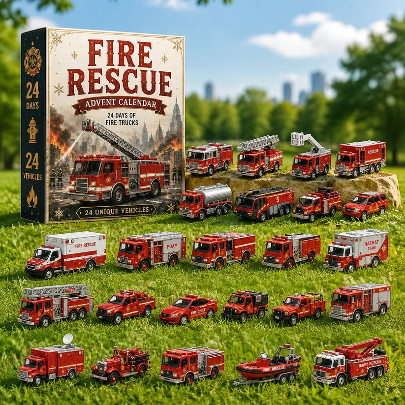 🚒🎁Fire Rescue Advent Calendar | 24 Unique Die‑Cast Fire