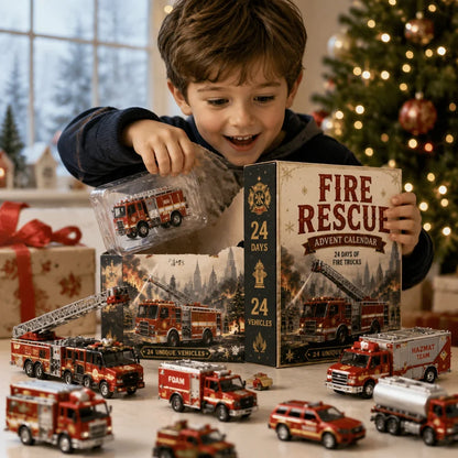 🚒🎁Fire Rescue Advent Calendar | 24 Unique Die‑Cast Fire