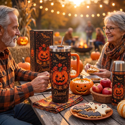 The Spooky Pumpkin Tumbler™ Personalized Halloween Pumpkin Tumbler